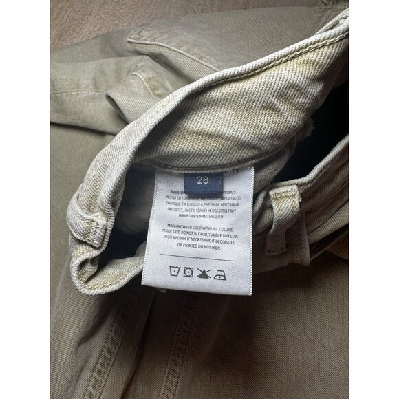 Citizens of Humanity Lyra Wide Leg Crop Raw Hem In Porcini Tan Size 28 - Picture 5 of 12